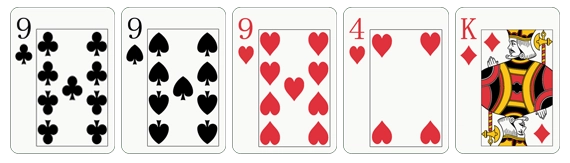 three of a kind poker